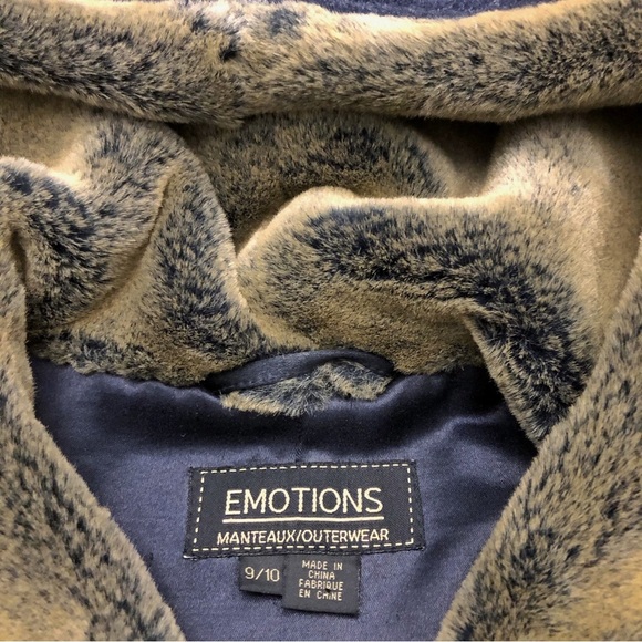 Vintage Cashmere Wool Oversized Fuax Fux Winter Long Pea Coat Maxi Jacket. Large - Picture 7 of 16